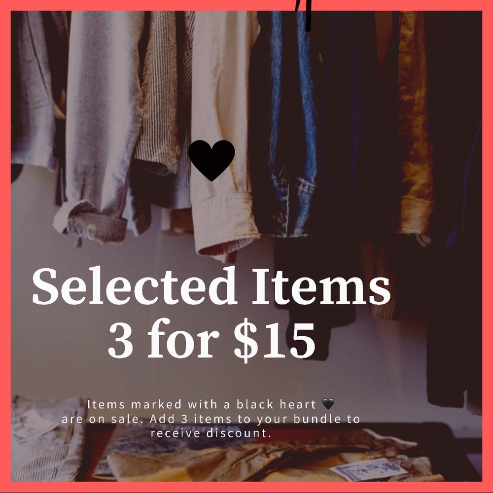 Black Heart Sale 🖤3 for $15